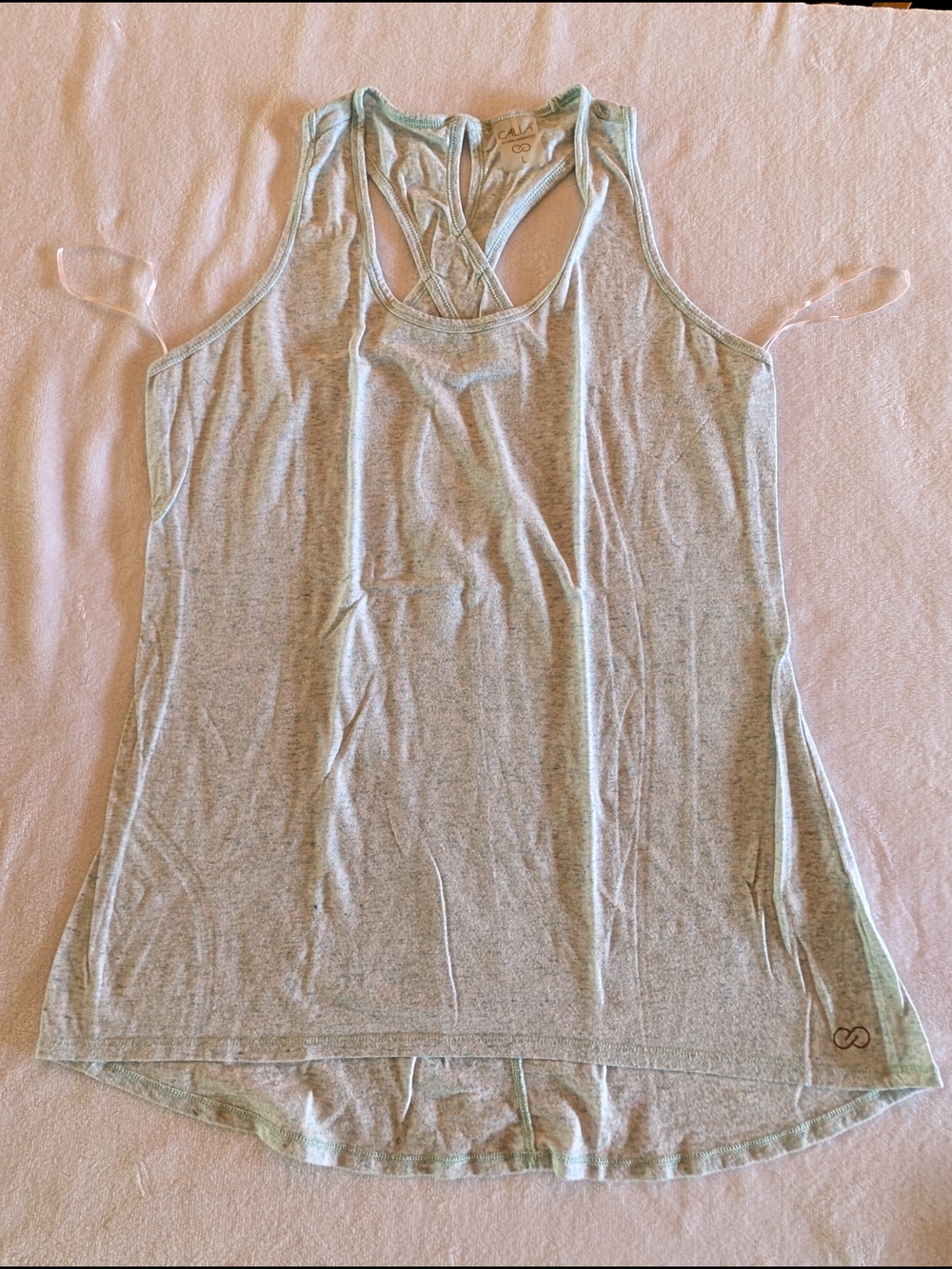 CALIA Yoga Women's Racerback Tank - Heathered Blue, Green & Grey (Set of 3) - Picture 7 of 9